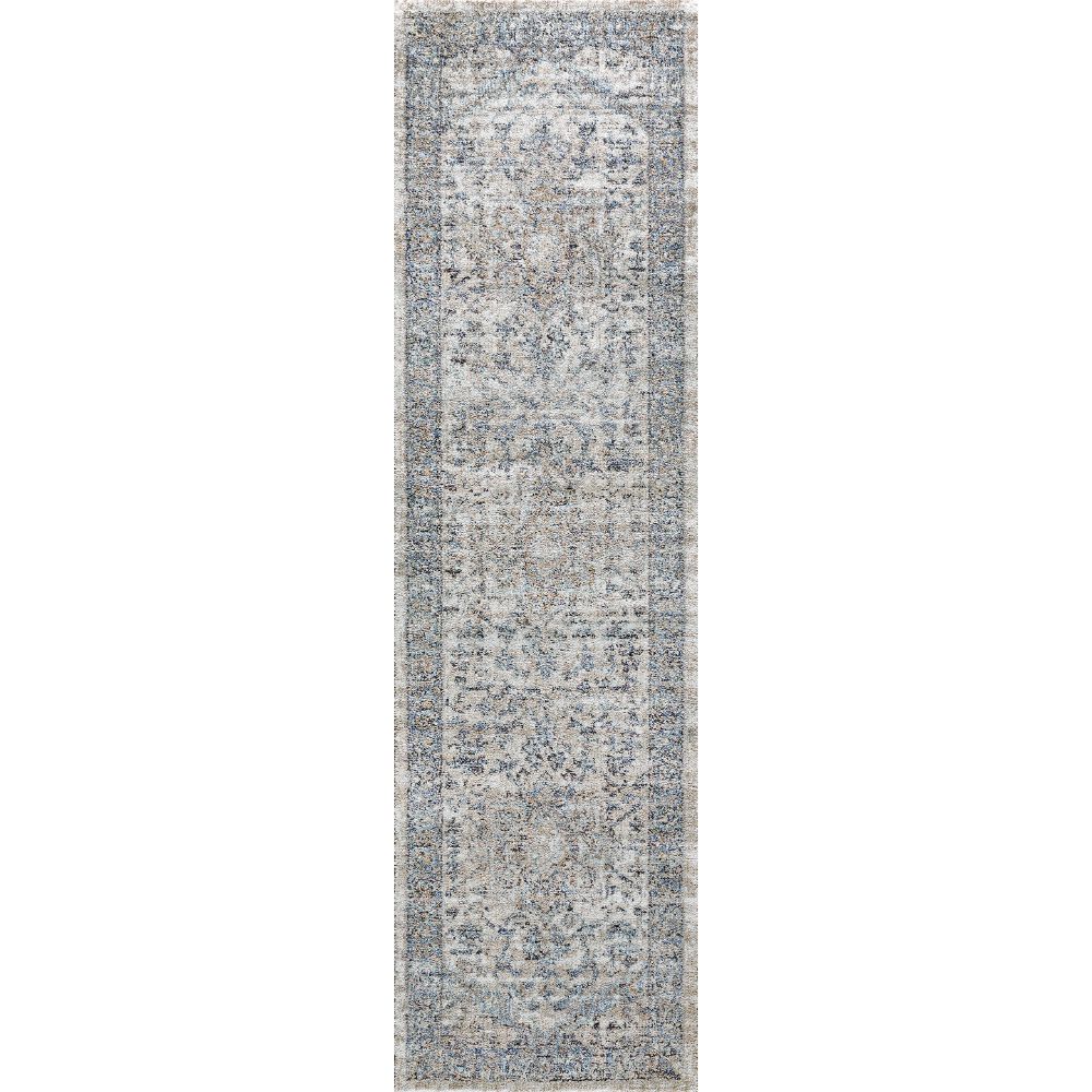 Dynamic Rugs 6798-885 Jazz 2 Ft. X 7.5 Ft. Finished Runner Rug in Beige/Taupe/Blue 